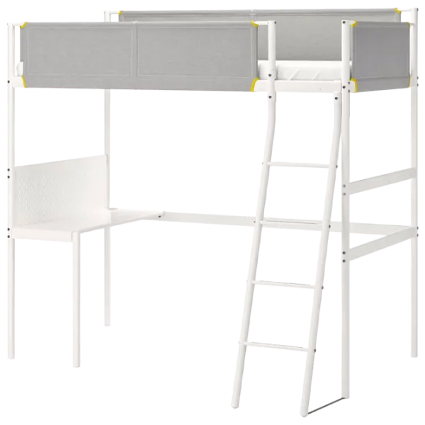 Детская кровать Ikea Vitval 90 x 200 см / Металл / Белый photo 1