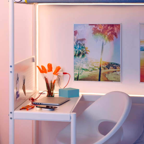 Детская кровать Ikea Vitval 90 x 200 см / Металл / Белый photo 4