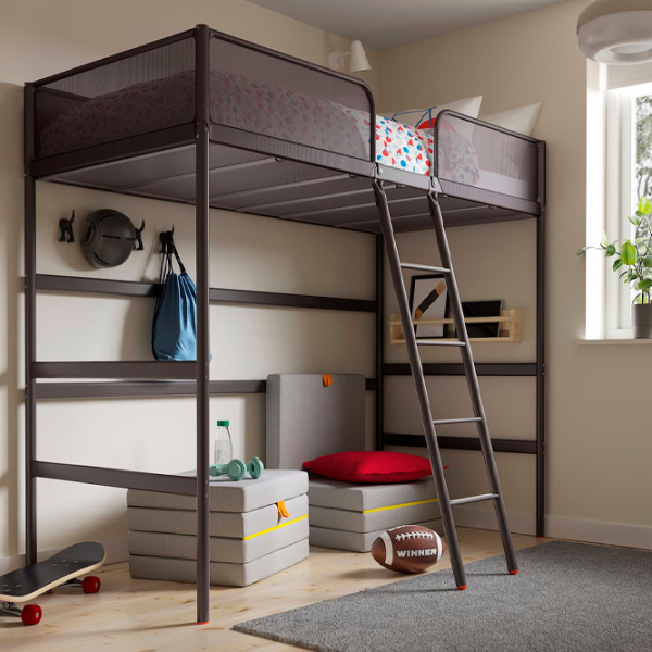 Детская кровать Ikea Tuffing 90 x 200 см / Металл / Серый photo 2