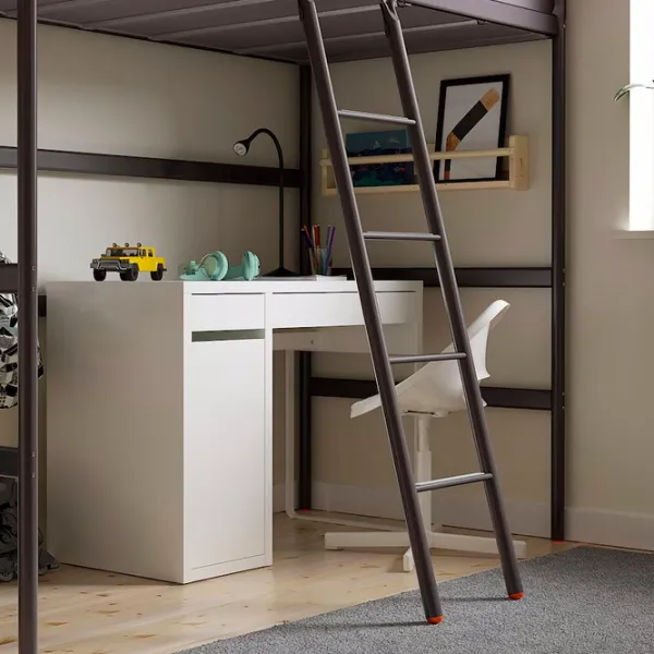 Детская кровать Ikea Tuffing 90 x 200 см / Металл / Серый photo 4