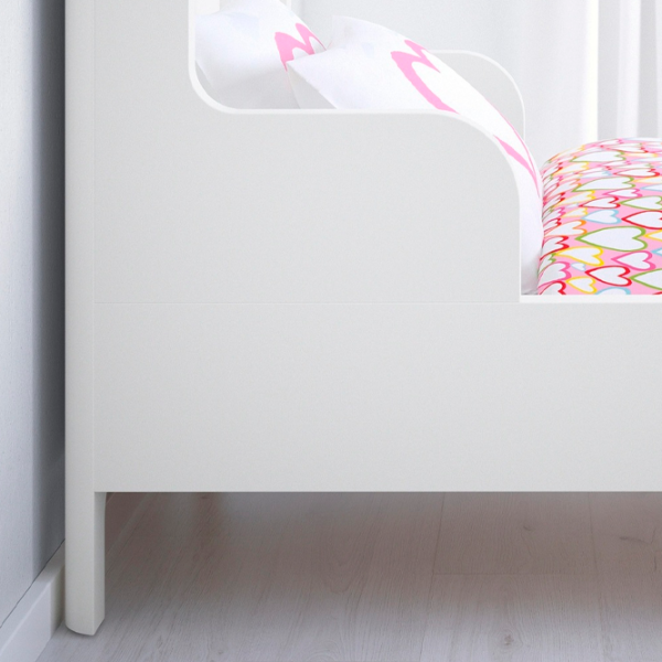Детская кровать Ikea Busunge 80 x 200 cm / ДСП / Белый photo 4