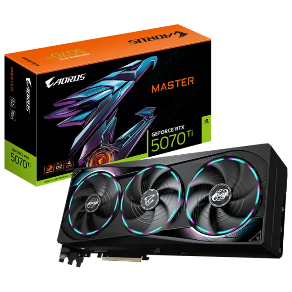 Placă video Gigabyte GeForce RTX 5070 Ti Aorus Master PCI Express x16 5.0 / 16 GB photo 10