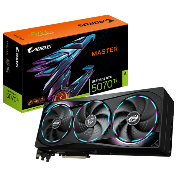 Placă video Gigabyte GeForce RTX 5070 Ti Aorus Master PCI Express x16 5.0 / 16 GB photo 10