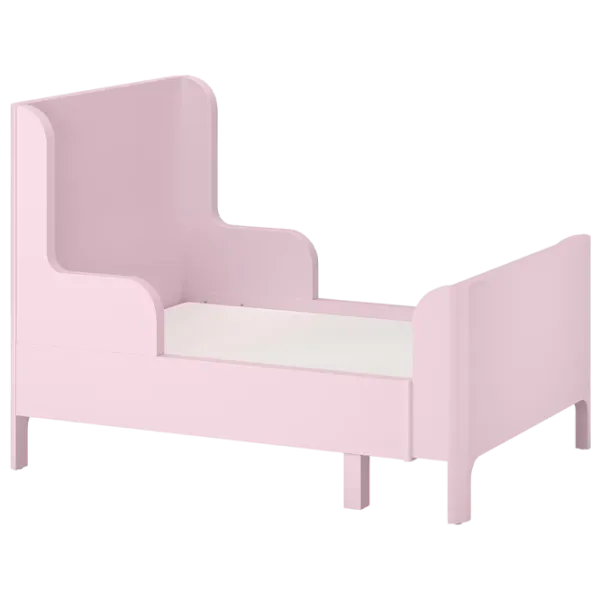 Детская кровать Ikea Busunge 80 x 200 cm / ДСП / Розовый photo 2