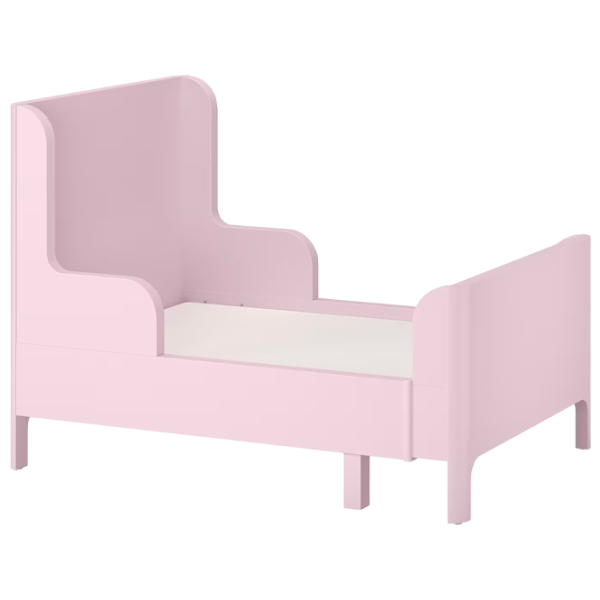 Детская кровать Ikea Busunge 80 x 200 cm / ДСП / Розовый photo 2