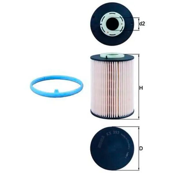 Топливный фильтр Mahle KX 393D 24 мм photo 5