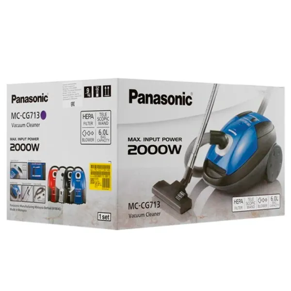 Пылесос Panasonic MC-CG713A149 2000 Вт / Черный Синий photo 12 Пылесос Panasonic MC-CG713A149 2000 Вт / Черный Синий photo 12