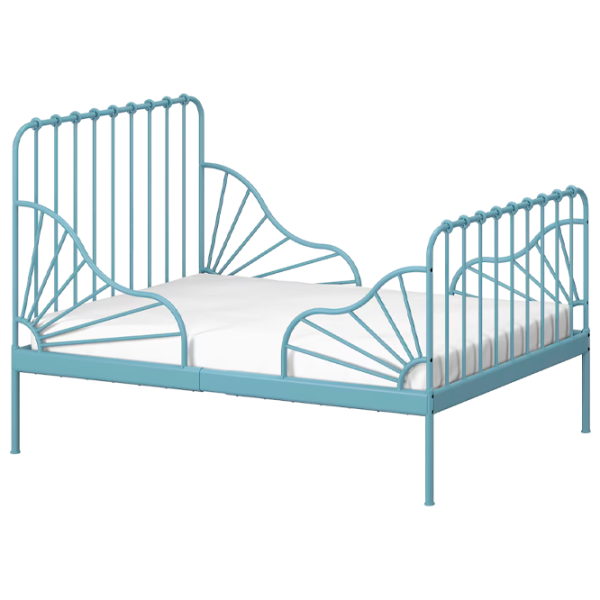 Pat pentru copii Ikea Minnen 80 x 200 cm / Metal / Green photo 1