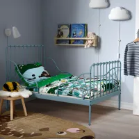 Детская кровать Ikea Minnen 80 x 200 cm / Металл / Зеленый photo 2