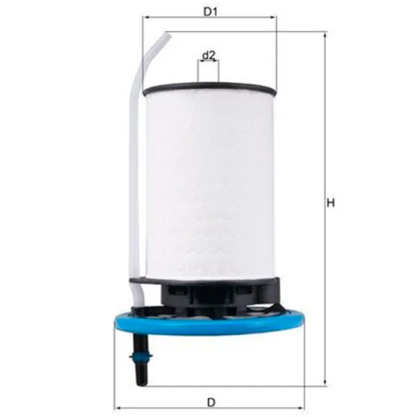 Filtru combustibil Mahle KX 398 9 mm photo 4