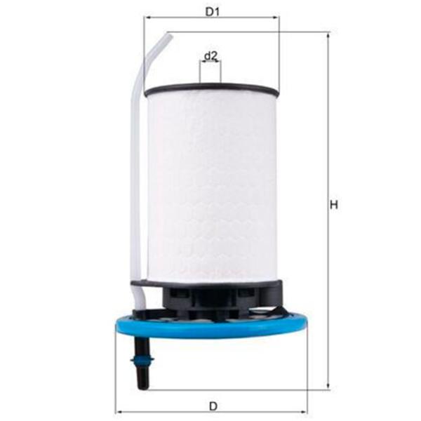 Filtru combustibil Mahle KX 398 9 mm photo 4