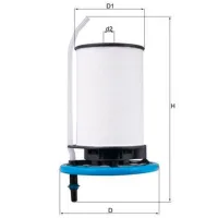 Filtru combustibil Mahle KX 398 9 mm photo 4