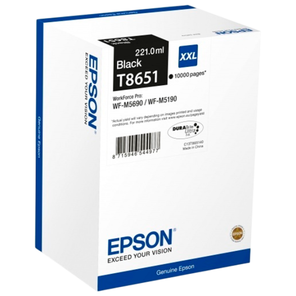 Cartuş Epson T8651 Black/ Original/  photo 1