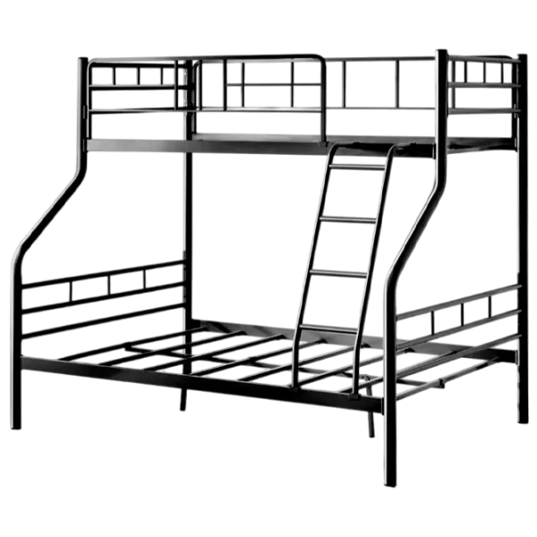 Pat pentru copii Evger R-70XL 90 x 200 cm / Metal / Black photo 1