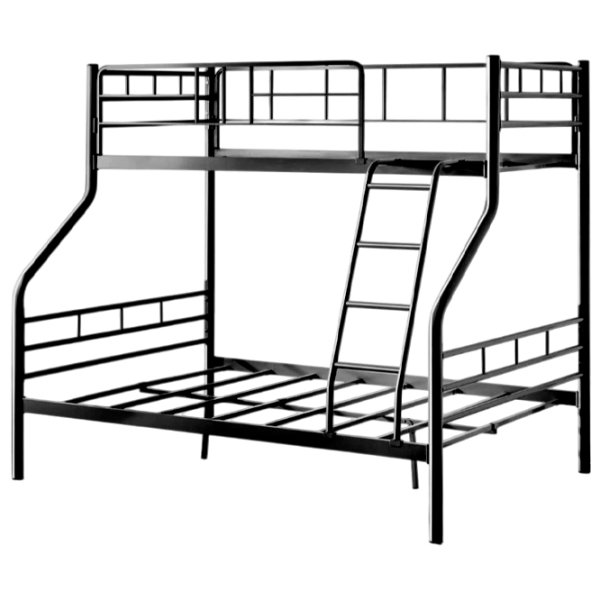 Pat pentru copii Evger R-70XL 90 x 200 cm / Metal / Black photo 1