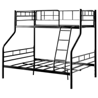 Pat pentru copii Evger R-70XL 90 x 200 cm / Metal / Black