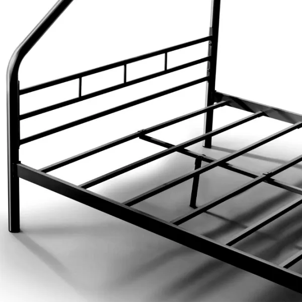Pat pentru copii Evger R-70XL 90 x 200 cm / Metal / Black photo 2