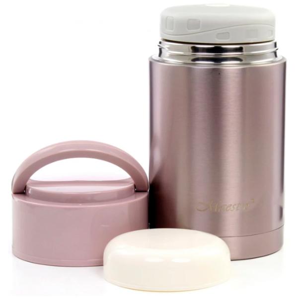 Пищевой термос Maestro Classic Mr-1636-80 Metallic silver 0.8л photo 2 Пищевой термос Maestro Classic Mr-1636-80 Metallic silver 0.8л photo 2