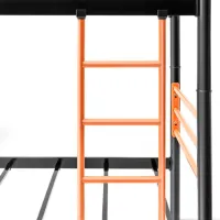 Pat pentru copii Evger RD-70 90 x 200 cm / Metal / Orange photo 2