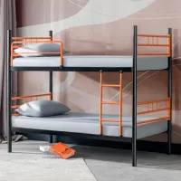 Pat pentru copii Evger RD-70 90 x 200 cm / Metal / Orange photo 4