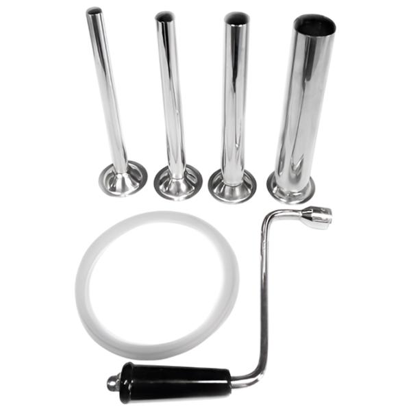 Mașină de umplut cârnați Hurakan HKN-ISV7 Silver / 7l photo 2 Mașină de umplut cârnați Hurakan HKN-ISV7 Silver / 7l photo 2