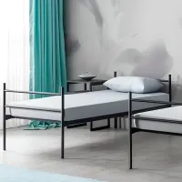 Pat pentru copii Evger K-91 90 x 200 cm / Metal / Black