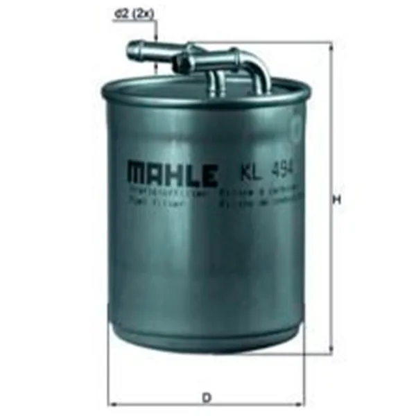 Filtru combustibil Mahle KL 494 80 mm photo 4 Filtru combustibil Mahle KL 494 80 mm photo 4