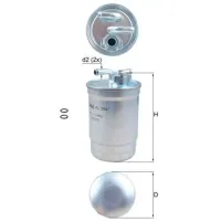 Filtru combustibil Mahle KL 554D 80 mm photo 4