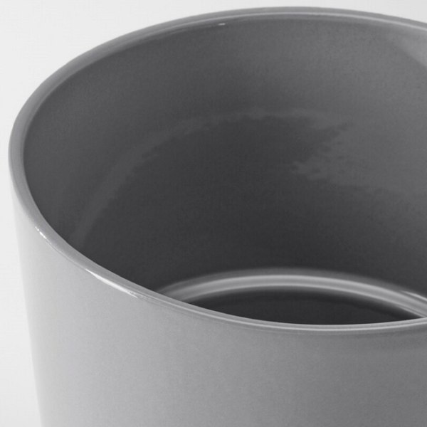 Ghiveci pentru flori Ikea Skogsvinbar Gray / Ceramică / Pe pervaz photo 2