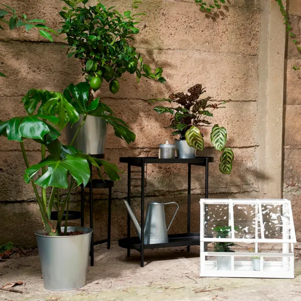 Ghiveci pentru flori Ikea Akerbar Silver / Metal / Pe podea photo 5