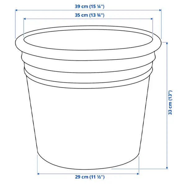 Ghiveci pentru flori Ikea Curryblad Brown / Ceramică / Pe podea photo 4