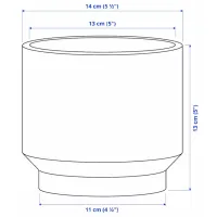 Ghiveci pentru flori Ikea Honungspalm Brown / Ceramică / Pe pervaz photo 5