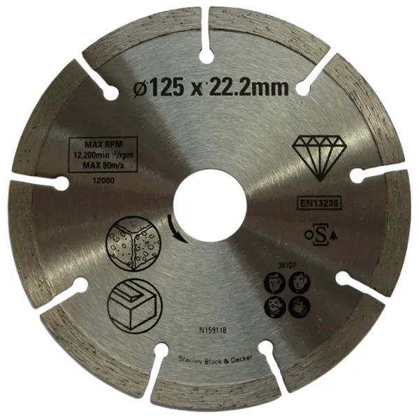 Disc diamantat segmentat Stanley STA38107  photo 1