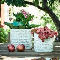 Ghiveci pentru flori Ikea Chiafron White / Ceramică / Pe pervaz photo 3