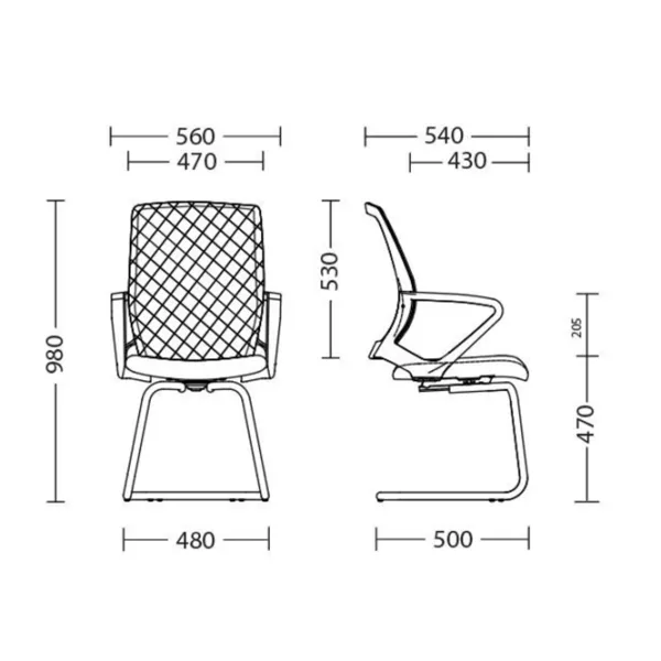 Офисное кресло AG Fly CF Акриловая сетка/ Черный  photo 4 Офисное кресло AG Fly CF Акриловая сетка/ Черный  photo 4