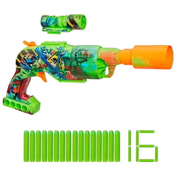 Бластер Hasbro Nerf Zombie Blaster Driller F8960 8+ / Стрел / Зеленый photo 1