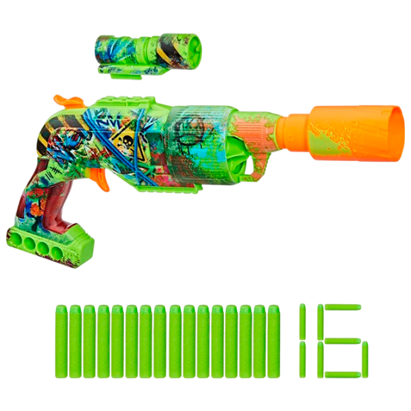 Бластер Hasbro Nerf Zombie Blaster Driller F8960 8+ / Стрел / Зеленый photo 1