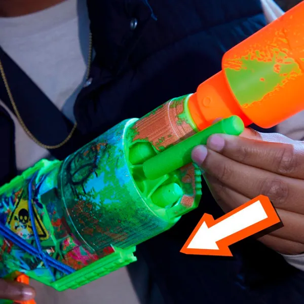 Бластер Hasbro Nerf Zombie Blaster Driller F8960 8+ / Стрел / Зеленый photo 8