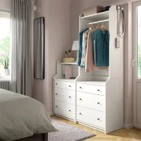 Dulap Ikea Hauga 139 x 46 x 199 / DSP / Alb photo 2