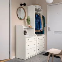 Dulap Ikea Hauga 139 x 46 x 199 / DSP / Alb photo 3
