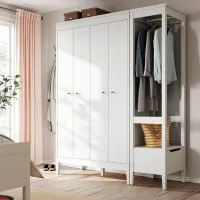 Dulap Ikea Idanas 180 x 59 x 211 / DSP / Alb photo 2