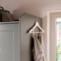 Шкаф Ikea Hauga 118 x 55см x 199 / ДСП / Серый photo 6