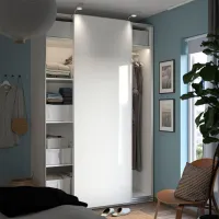 Dulap Ikea Pax/Hasvik 150 x 66 x 236.4 / DSP / Alb photo 4