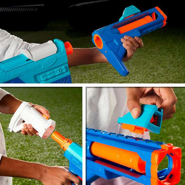Бластер Hasbro Nerf N Series Blaster Shadow Storm F8635 8+ / Стрел / Синий photo 7 Бластер Hasbro Nerf N Series Blaster Shadow Storm F8635 8+ / Стрел / Синий photo 7