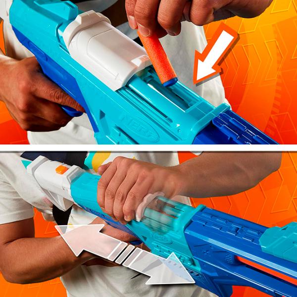 Бластер Hasbro Nerf N Series Blaster Shadow Storm F8635 8+ / Стрел / Синий photo 8 Бластер Hasbro Nerf N Series Blaster Shadow Storm F8635 8+ / Стрел / Синий photo 8