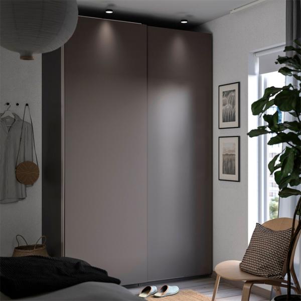 Dulap Ikea Pax/Hasvik 150 x 66 x 236.4 / DSP / Gri închis photo 5