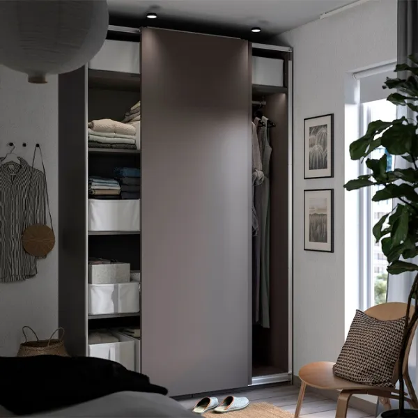Dulap Ikea Pax/Hasvik 150 x 66 x 236.4 / DSP / Gri închis photo 6