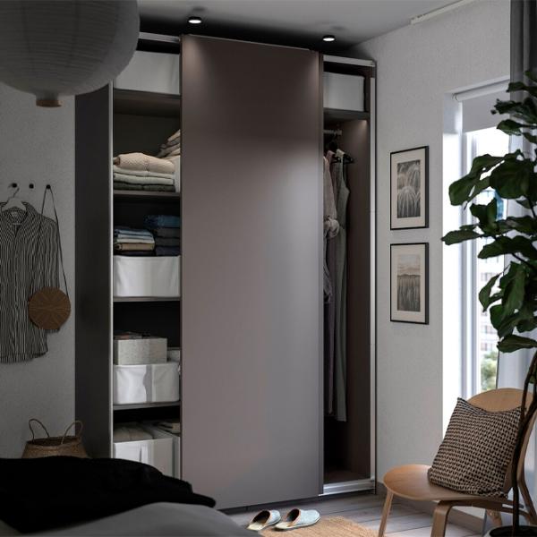 Dulap Ikea Pax/Hasvik 150 x 66 x 236.4 / DSP / Gri închis photo 6