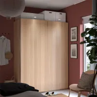 Шкаф Ikea Pax/Hasvik 150 x 66см x 201.2 / ДСП / Дуб photo 3