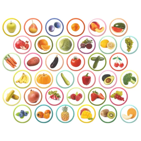 Развивающий набор DoDo Vegetables, fruits, and berries 3+/ Магнитный photo 3